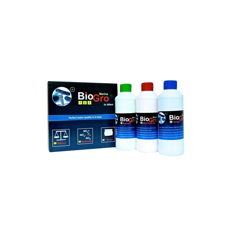 BioGro 123 Marine 500ml - naturalne szczepy bakterii do akwarium morskiego